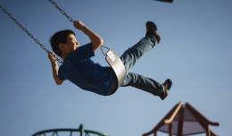 an image of a swing child